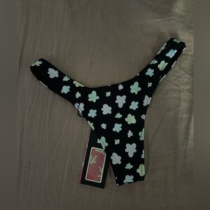 Blackbough Swim x Frasier Sterling thong bikini bottom in Oopsie Daisy pattern